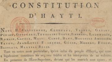 Original Haitian constitution