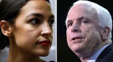 Ocasio-Cortez’s Tweet to McCain means she IS a Democrat and ISN’T a Socialist