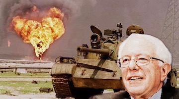 Activists Demand Sanders Take Stand Against Militarism