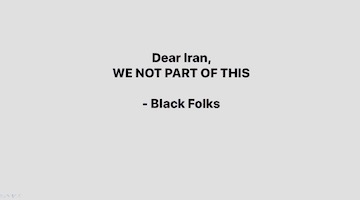 Freedom Rider: Iran and the Need for Black Activism
