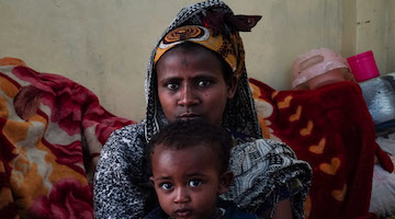 Internally displaced persons in Amhara Region, Ethiopia, 10/2021. Credit: Jemal Countess