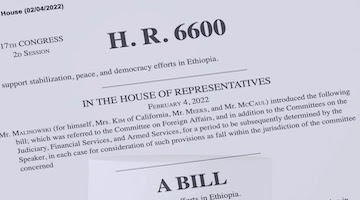 H.R. 6600 Would Impose More Harsh and Illegal US Sanctions, this time on Ethiopia and Eritrea