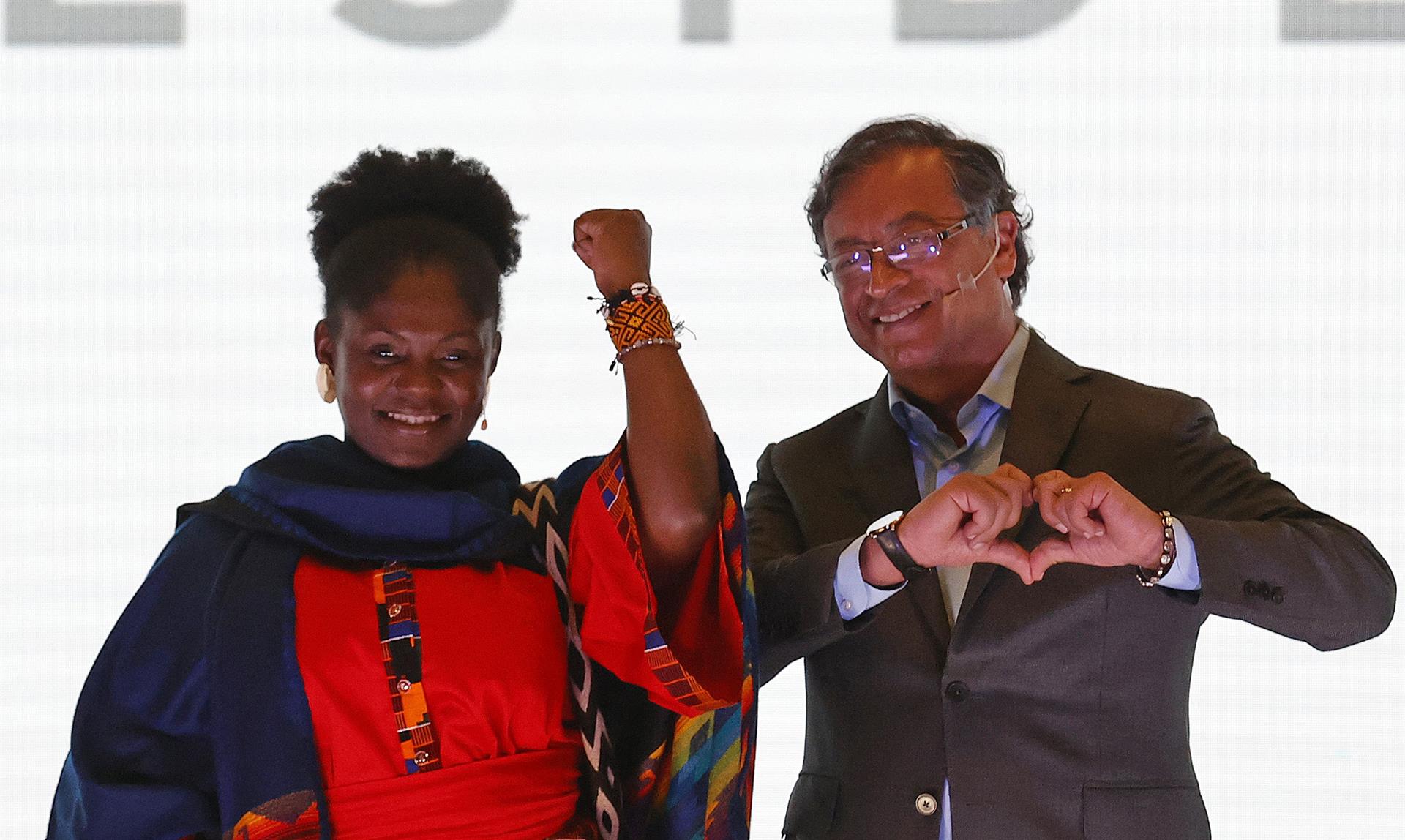 Vice Presidential Candidate and Presidential Candidate, Francia Márquez and Gustavo Petro (Photo: Pacto Histórico)
