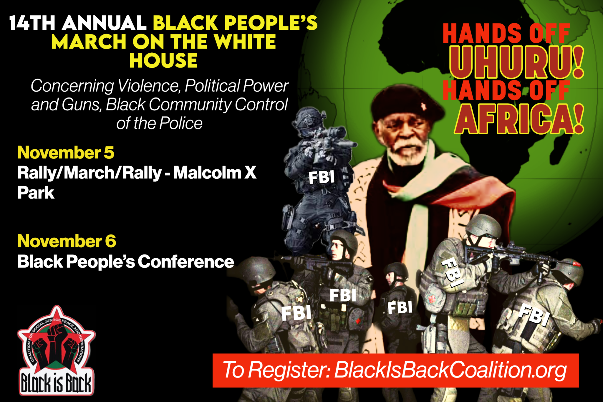 Black is Back Coalition Says Hands Off the African Liberation Movement