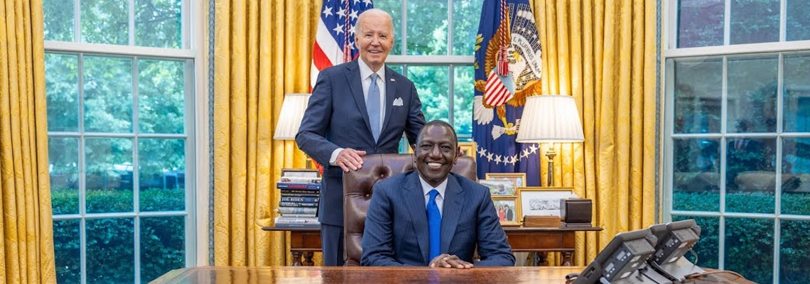 Joe Biden and William Ruto