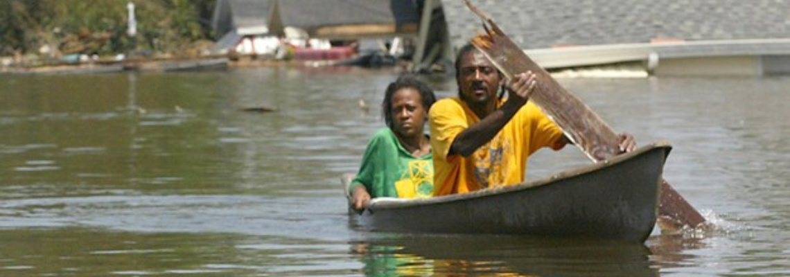 Hurricane Katrina paddle boat