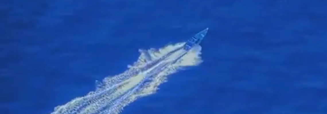 Speedboat in the Caribbean