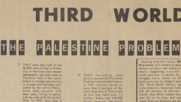 FACT SHEET: The Palestine Problem: Test Your Knowledge, Student Non-Violent Coordinating Committee, 1967