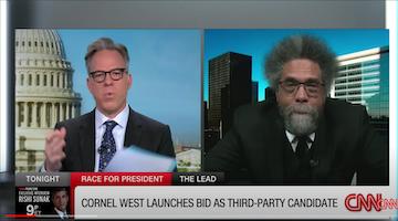 Green Party Run for Dr. Cornel West