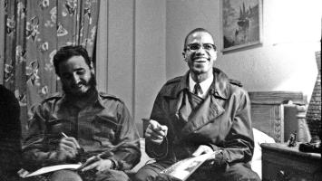 Malcolm X and Fidel Castro